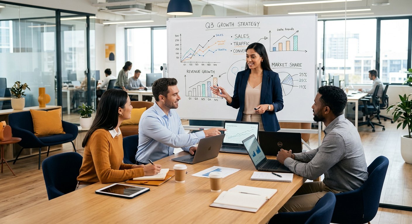 ANS Business Solutions professionals planning growth strategies
